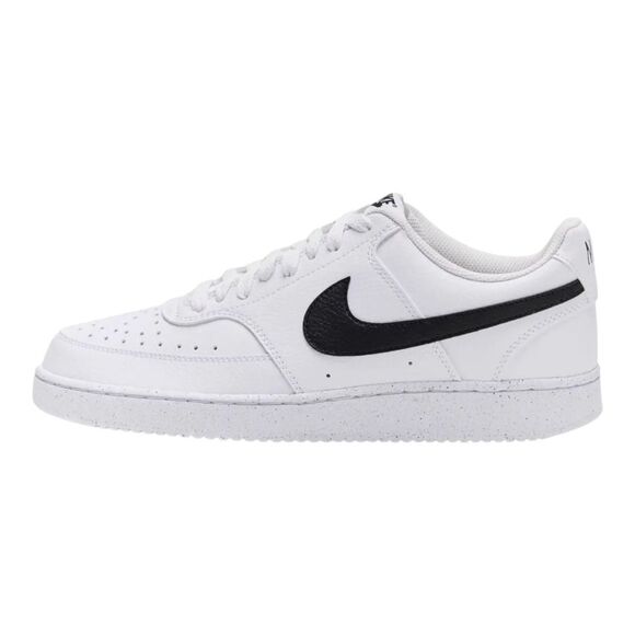 Nike Court Vision Low Next Nature Sneaker White Black Men's Size's DH2987-101 - Picture 1 of 7